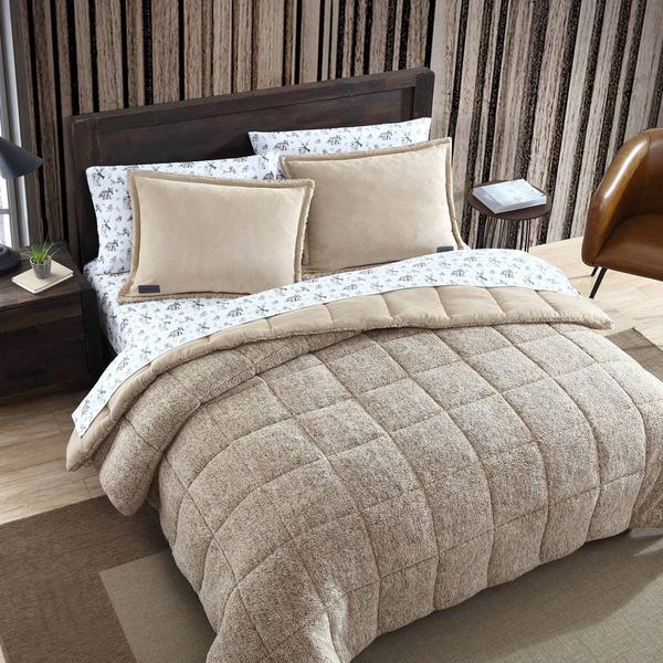 Eddie Bauer Sherwood Faux Suede Textured Reversible Comforter Set alternate view