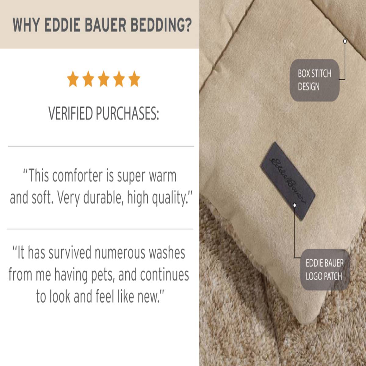 Eddie Bauer Sherwood Suede-Textured Comforter-Sham Set