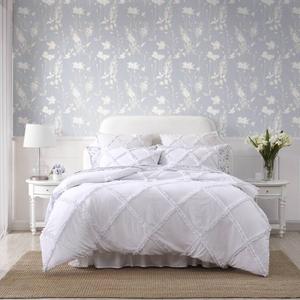 Laura Ashley(R) Norah Solid Microfiber Comforter Set