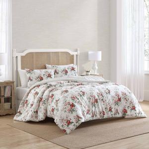 Laura Ashley(R) Ashfield Cotton Flannel 3pc. Comforter Set