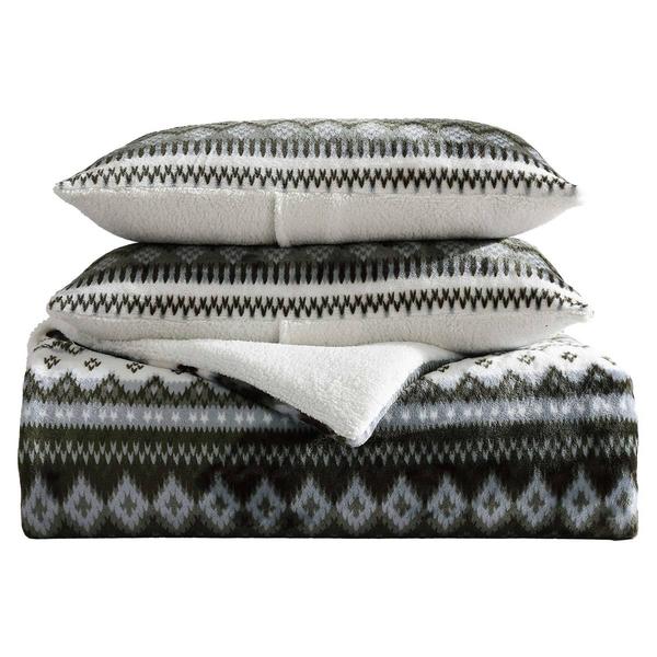 Eddie Bauer Shelton Fair Isle 3pc. Reversible Comforter/Sham Set