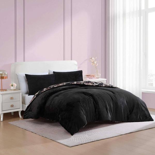 Betsey Johnson 3pc. Velvet Reversible Comforter Set