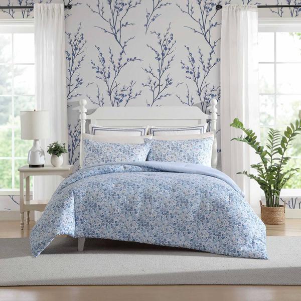 Laura Ashley(R) Quartet Reversible 3pc. Comforter Set