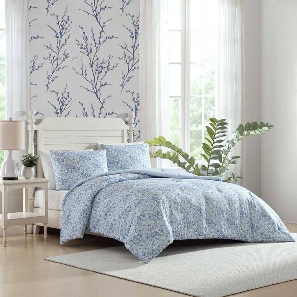 Laura Ashley(R) Quartet Reversible 3pc. Comforter Set alternate view