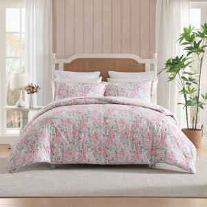 Laura Ashley(R) Heather Garden Reversible Cotton 3pc. Comforter Set