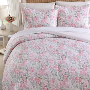 Laura Ashley(R) Heather Garden Reversible Cotton 3pc. Comforter Set alternate view