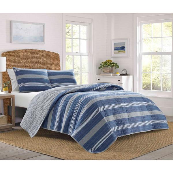 Nautica Saltmarsh 136 Thread Count Reversible Quilt Set