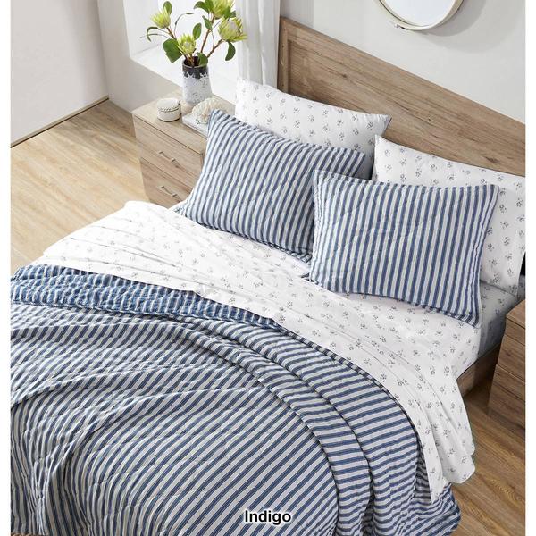 Stone Cottage Willow Way Striped 136 TC Reversible 3pc. Quilt Set alternate view