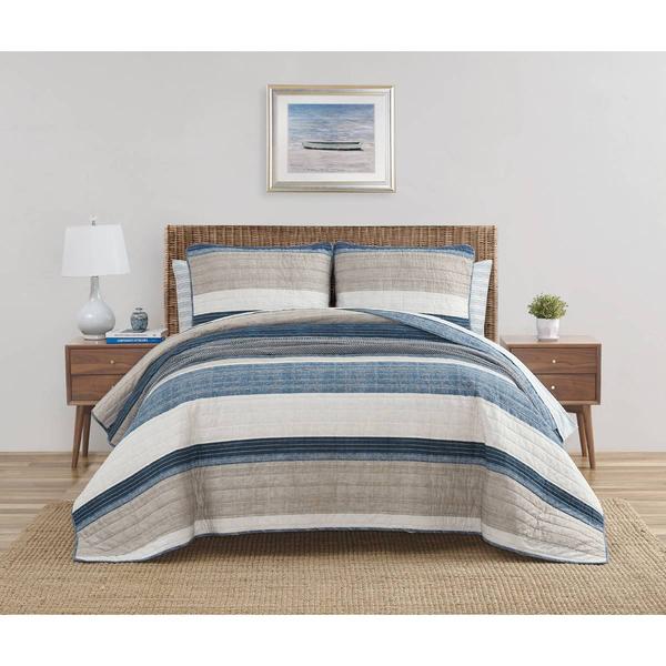 Nautica Ridgeport 136 Thread Count Reversible 3pc. Quilt Set