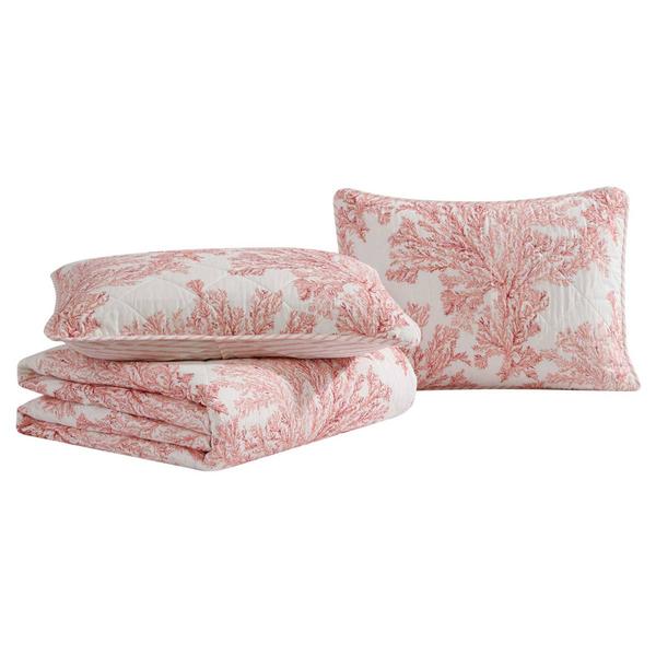 Tommy Bahama Coral Garden Cotton Reversible 3pc. Quilt Set alternate view