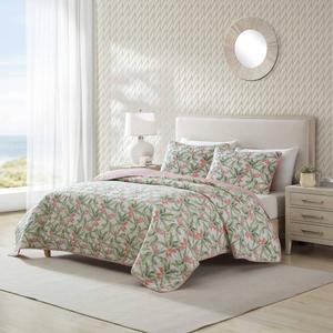 Tommy Bahama Acapulco Palms Cotton Reversible 3pc. Quilt Set
