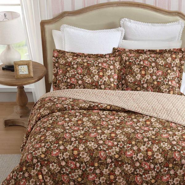 Laura Ashley(R) Marta Reversible Cotton 3pc. Quilt Set alternate view