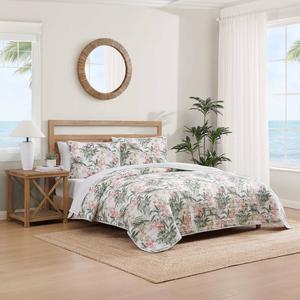Tommy Bahama Island Orchid Reversible 3pc. Quilt Set