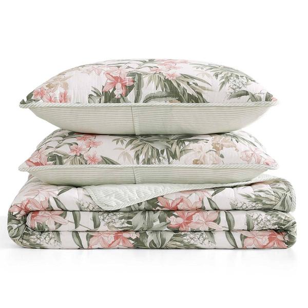 Tommy Bahama Island Orchid Reversible 3pc. Quilt Set alternate view