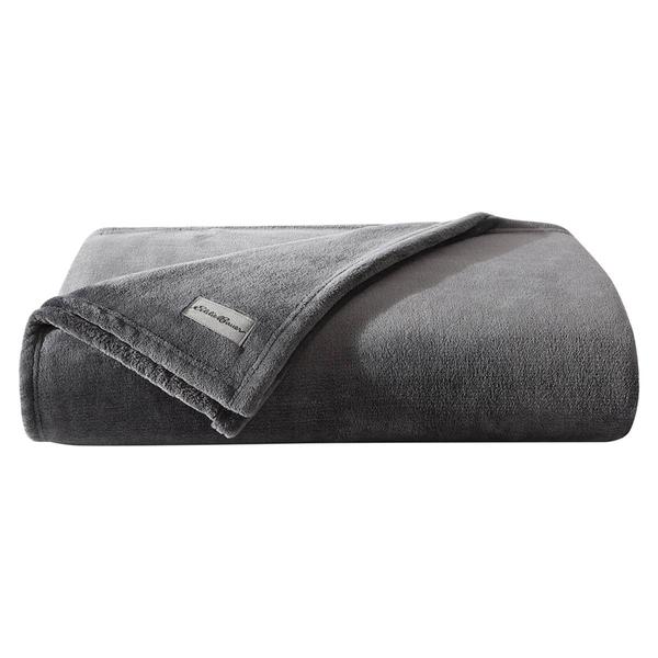 Eddie Bauer Ultra Soft Plush Solid Flannel Blanket