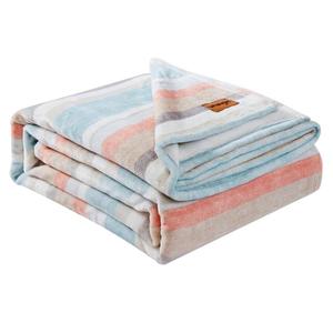 Wrangler Glen Canyon Stripe Plush-Fleece Reversible Blanket