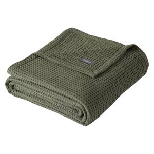 Eddie Bauer Solid Waffle Cotton Blanket