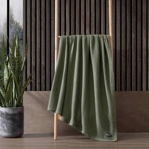 Eddie Bauer Solid Waffle Cotton Blanket alternate view