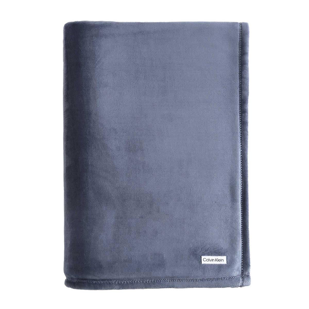 Calvin Klein Solid Plush Blanket