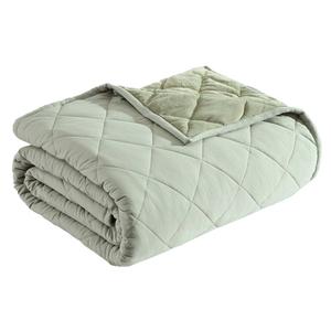 Eddie Bauer Classic Soft Solid Microfiber Reversable Blanket