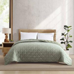 Eddie Bauer Classic Soft Solid Microfiber Reversable Blanket alternate view