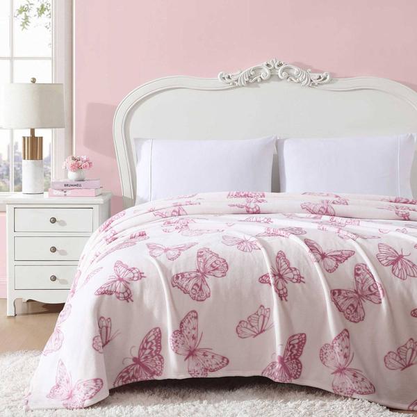 Betsey Johnson Malachite Butterfly Twin Blanket alternate view
