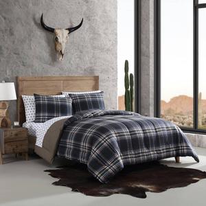 Wrangler City Flats Plaid Microfiber Reversible Duvet Cover Set alternate view