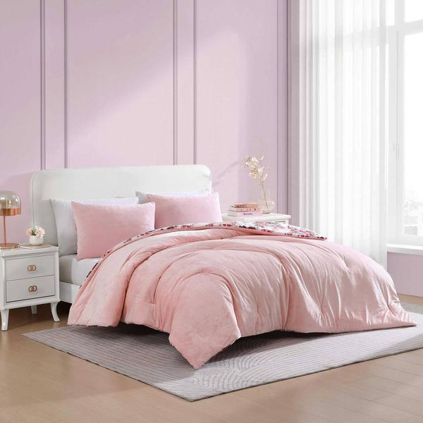 Betsey Johnson 3pc. Velvet Reversible Duvet Set