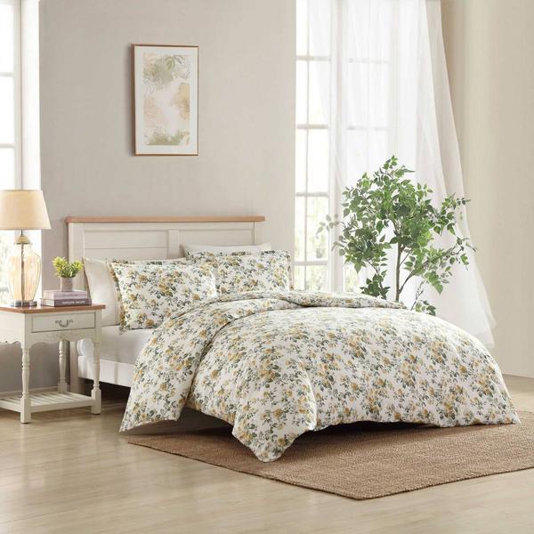 Laura Ashley(R) Roses Cotton Duvet Cover Set alternate view