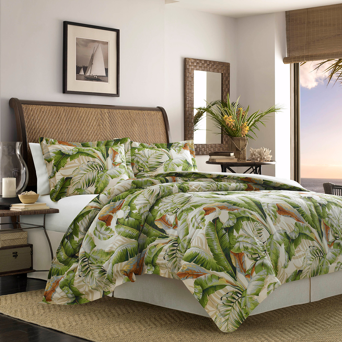 Tommy Bahama Palmiers 230 TC 3pc. Duvet Cover Set