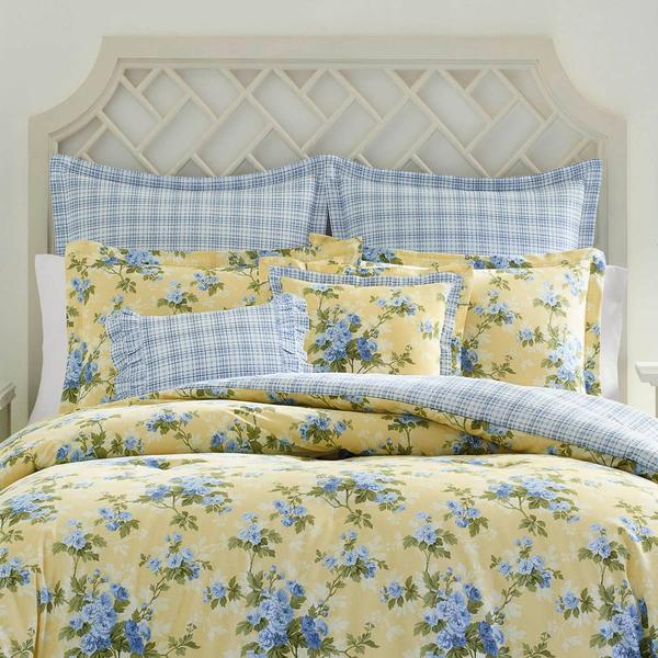 Laura Ashley(R) Cassidy Cotton Reversible Duvet Cover Set alternate view