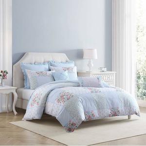 Laura Ashley(R) Hope Patchwork Reversible Duvet Cover Set alternate view