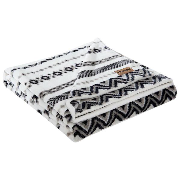 Wrangler Diamond Trail Plush Fleece Reversible Throw
