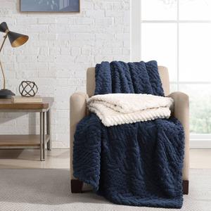 Nautica Declan Sherpa Reversible Throw alternate view