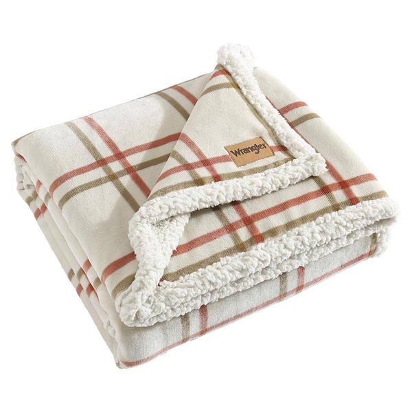 Wrangler Colt Plush Reversible Sherpa Throw