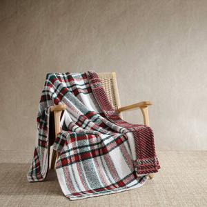 Nautica Emmet Plaid Chenille Knit Reversible Throw alternate view