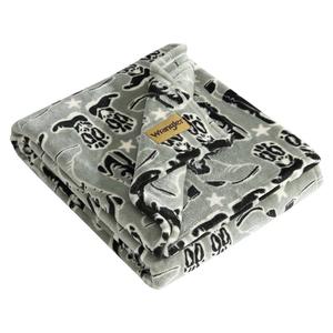 Wrangler Boot Soft Plush Reversible Throw alternate view