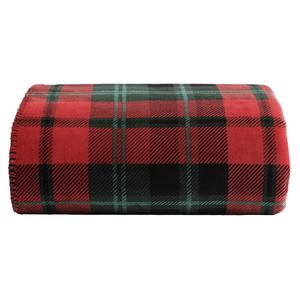 Eddie Bauer Trailhead Plaid Snowflake Reversible Throw