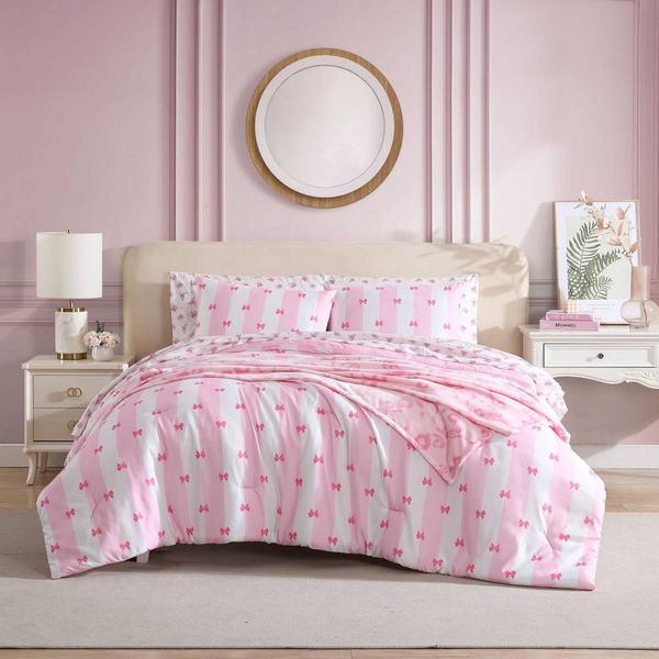 Betsey Johnson Bow Stripe 8pc. Bed in a Bag alternate view