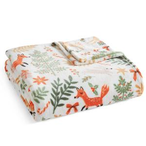 Martha Stewart Holiday Woodland Throw
