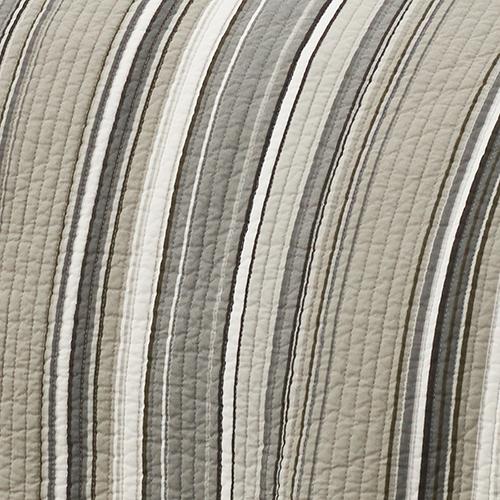 Stone Cottage Fresno Stripe 3pc. Quilt Set - Neutral alternate view