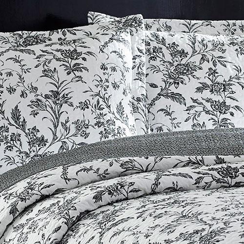 Laura Ashley(R) Amberley Black Quilt Set alternate view