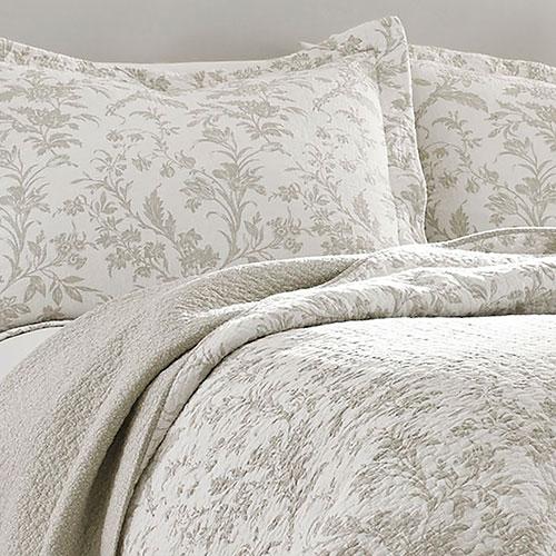 Laura Ashley(R) Amberley Biscuit Quilt Set alternate view