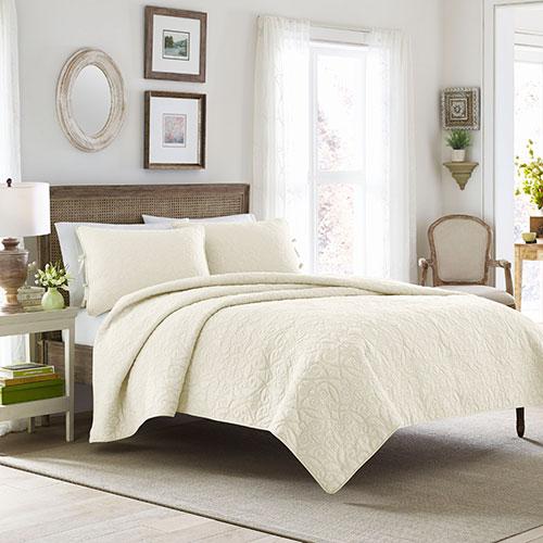Laura Ashley(R) Felicity Mini 3pc. Quilt Set - Ivory