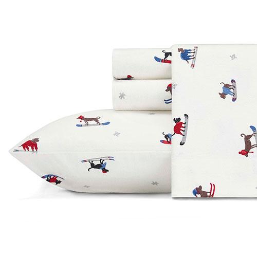 Eddie Bauer Ski Patrol Flannel Sheet Set