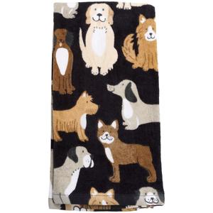Woofs & Wags Black Fiber Reactive Kitchen Towel
