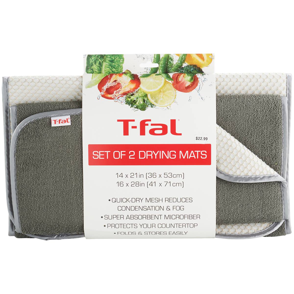 T-Fal 2pc. Drying Mat W/ Mesh