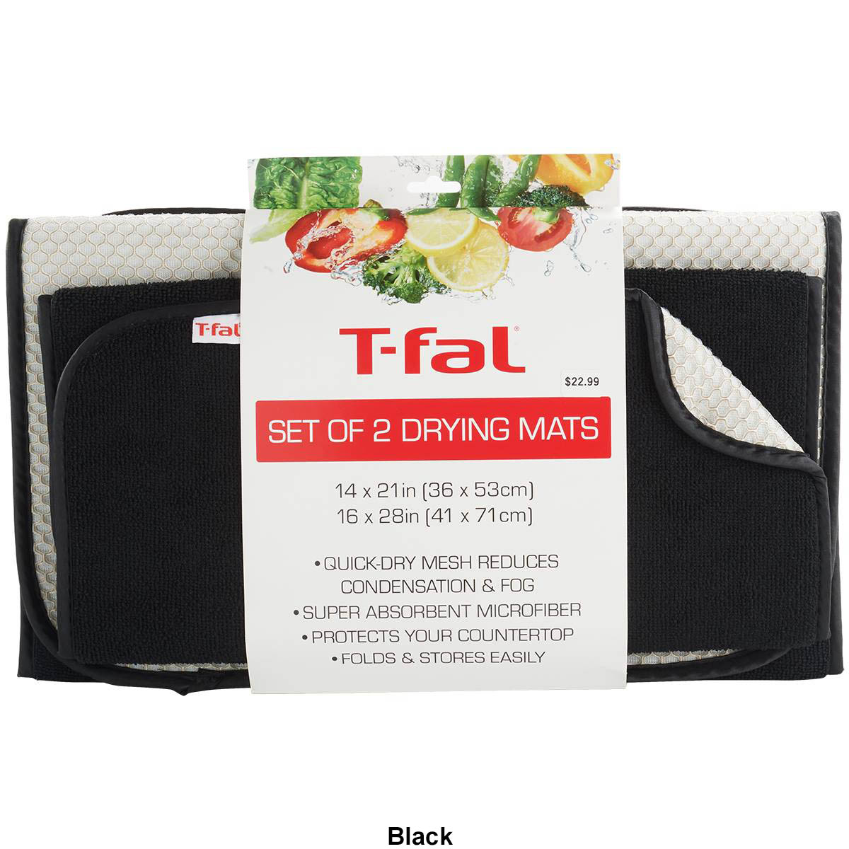 T-Fal 2pc. Drying Mat W/ Mesh