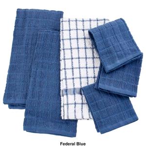 6pk. Kitchen Towel & Dish Cloth Set alternate view