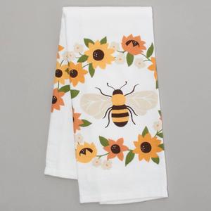 Lola Sunflower Bee Kitchen Towel